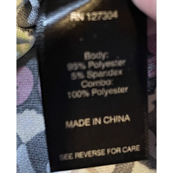 ALI MILES Crochet Lace Trim Black Multi Boho Art Bell Sleeves Peasant Tunic 2X - Picture 9 of 9